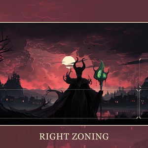 PlayMat Sorceress RIGHT Lorcana Zone Compatible, Trading Card Game Mat, Desk Mat, Unofficial