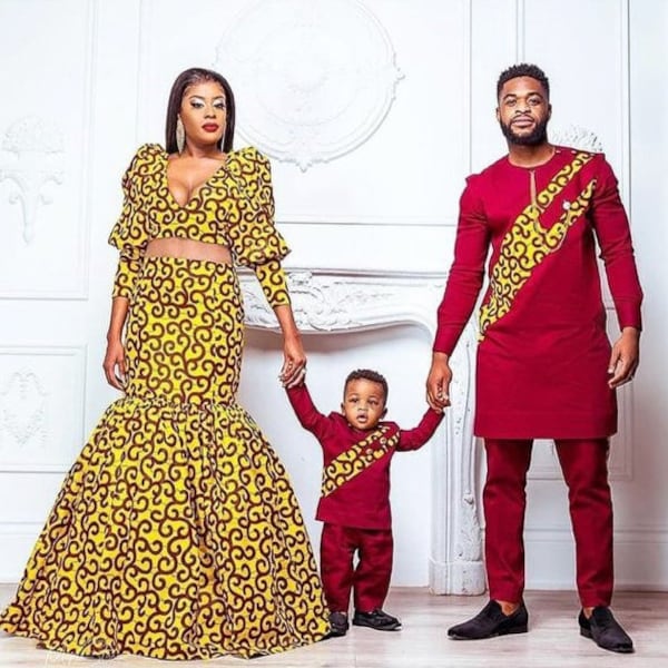 African family Set, Ankara family set,Ankara couple set, Family photoshoot,African print couple outfit,Nigerian wedding dress,Asoebi styles