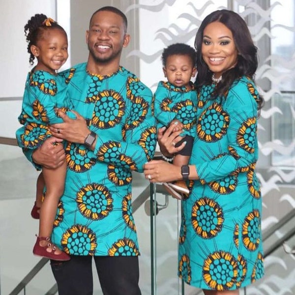 African family Set, Ankara family set,Ankara couple set, Family photoshoot,African print couple outfit,Nigerian wedding dress,Asoebi styles