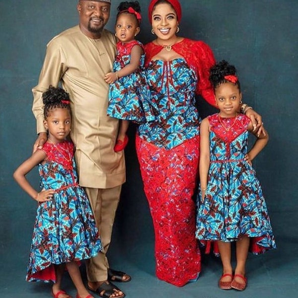 African family Set, Ankara family set,Ankara couple set, Family photoshoot,African print couple outfit,Nigerian wedding dress,Asoebi styles