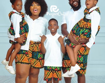 African family Set, Ankara family set,Ankara couple set, Family photoshoot,African print couple outfit,Nigerian wedding dress,Asoebi styles