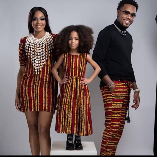 African family Set, Ankara family set,Ankara couple set, Family photoshoot,African print couple outfit,Nigerian wedding dress,Asoebi styles