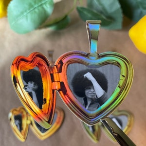 Angela Davis Heart Locket | Waterproof Vinyl Sticker | Civil Rights Leader