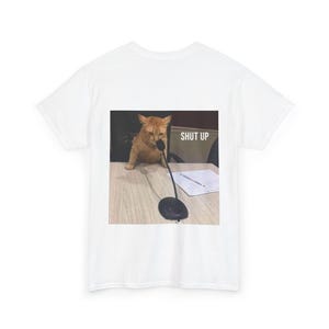 Funny Orange Cat Tshirt, Unisex Heavy Cotton Tee, Cat Meme Shirt, Humorous Graphic Tee, Animal Lover Gift, Lightweight Graphic T-Shirt