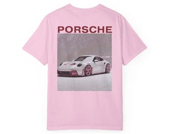 Girls Porsche Car Graphic Tee, High Speed Unisex Shirt, Car Lover Apparel
