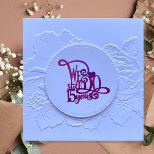 15th Year Foiled Anniversary Card, We Still Do 15 Years Card, Embossed Christian Card for Couple Married 15 Years With Message Inside & Out