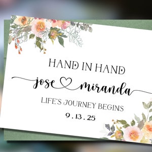 Custom Christian Wedding Card to the Bride & Groom | Personalized Wedding Card to Newly Married Couple | Congratulations on Your Wedding Day