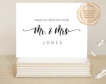 Thank You from the Future Mr. & Mrs. Wedding | Engagement Cards | Bridal Shower Cards | Couples Shower Thank You Cards