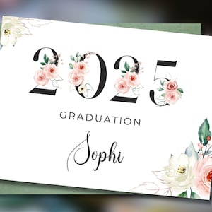 Custom Christian Graduation Card, Congratulations Card for the Graduate, High School/College Graduation Card, Class of 2025