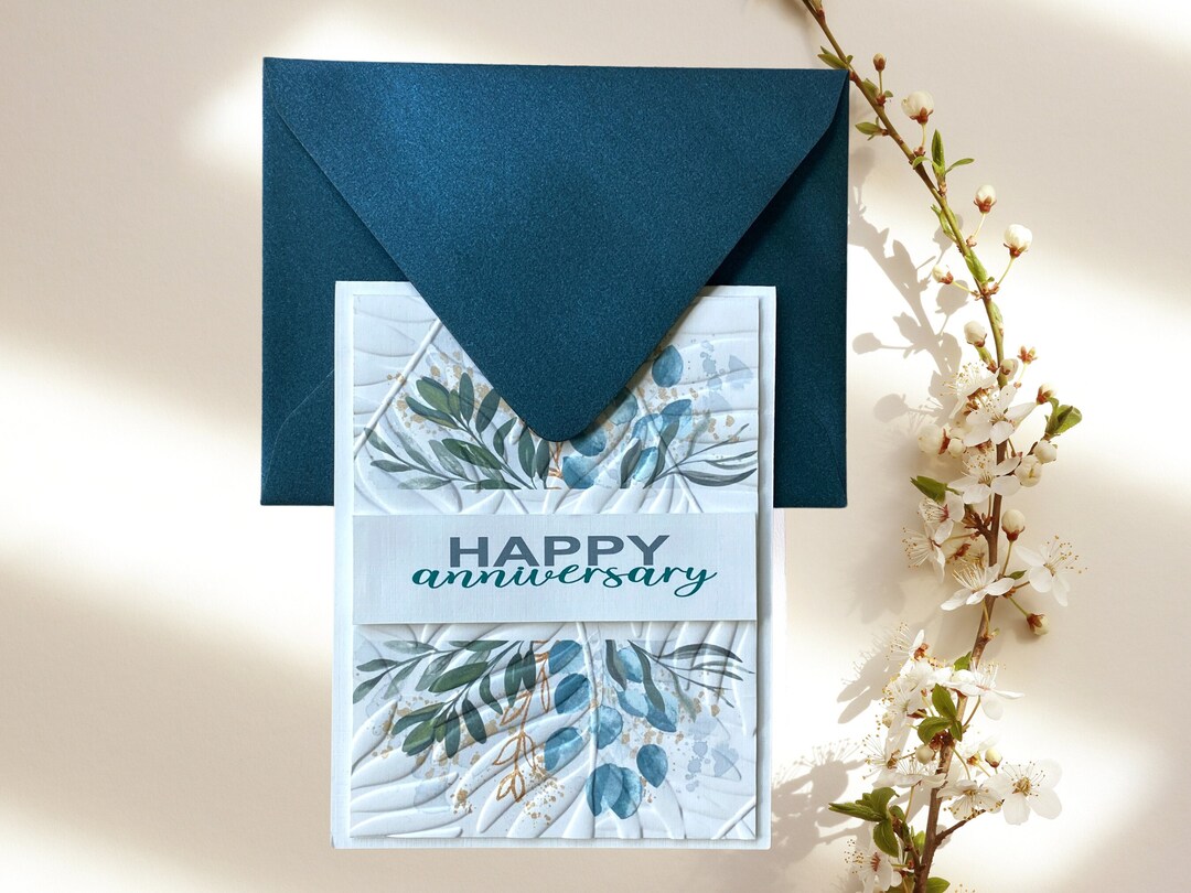 Custom Anniversary Card | Custom 50th Anniversary Card With Luxury ...