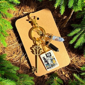 DER TOD Tarot Karten Taschenanhänger, Schlüsselanhänger, Natürlicher Schwarzer Obsidian, Sodalith, Skorpion Einzigartiges Geburtstagsgeschenk, Skorpion Kristalle, Geschenk für Skorpion