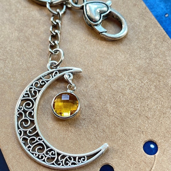 Birthstone Keychain - Etsy