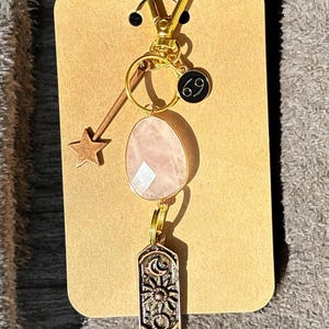 Abalorio de cristal para bolso con el signo del zodiaco Cáncer, cristal de Cáncer, energía de amor propio, regalo único para la mujer del zodiaco Cáncer, regalo único de astrología de Cáncer