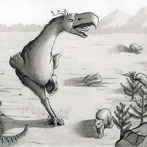 Kelenken Prehistoric Print