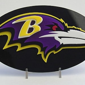 RAVENS 3D sign Art Baltimore Jackson  3-D  Stadium avenue New Lamar football Maryland