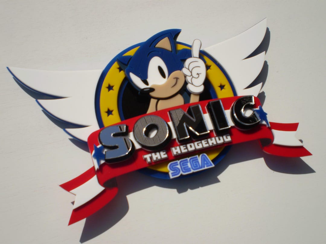 Custom Sonic Sega 3D Acrylic Sign – Man Cave Display Gaming - Etsy