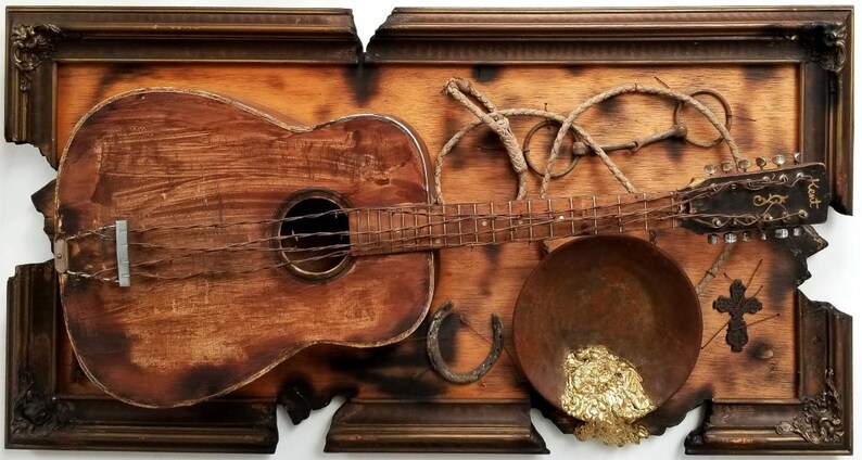 GUITAR 3D ART new custom Fender Gibson Smith stratocaster music room recording studio wall decor bass drums band contemporary abstract immagine 3