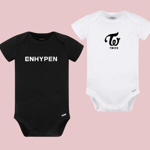 Kpop Custom Art Print Onesie for Baby Fans and Baby Fan Gifts