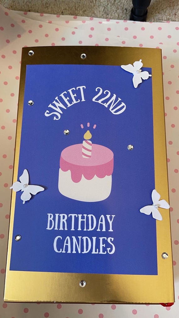 Sweet 22 candle box 16 Wishes Candle Box Gold tin Lucky duck matchbox Abby Jensen sweet twenty two sweet 22 birthday gifts