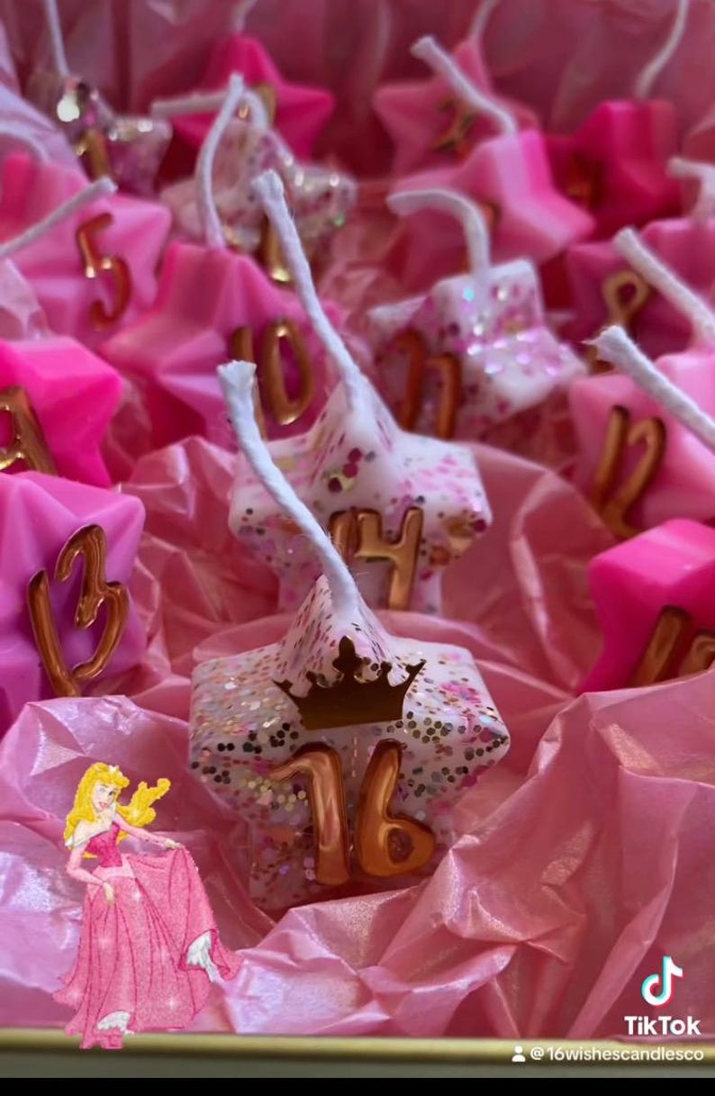 Sweet 23 Candle Box 16 Wishes Candle Box 23rd Birthday Magical Candles