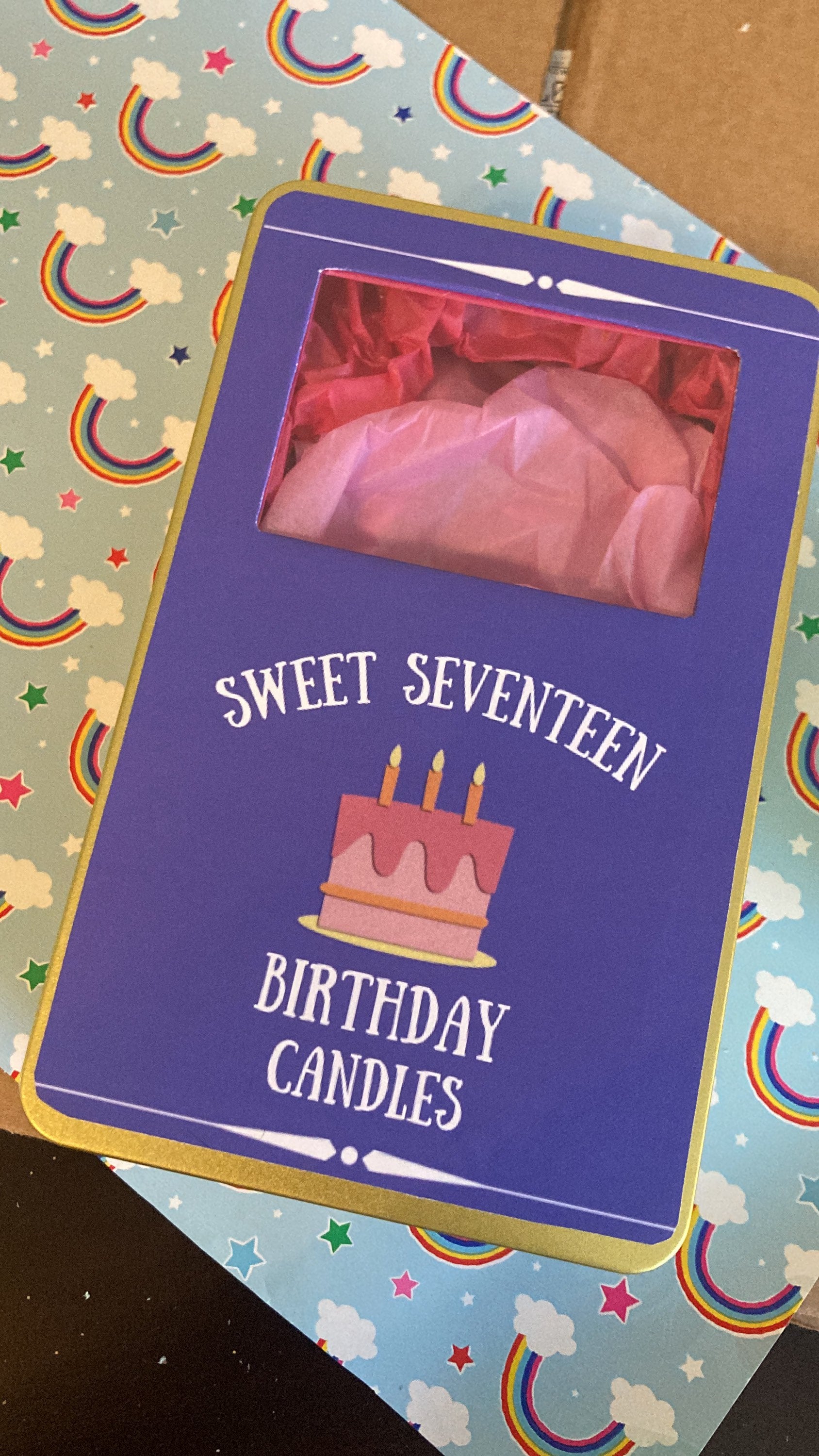 Boîte à bougies Sweet Seventeen Boîte à 16 bougies Wishes Étain