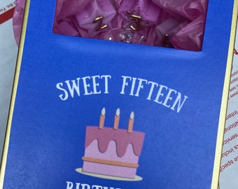 Sweet Fifteen candle box
