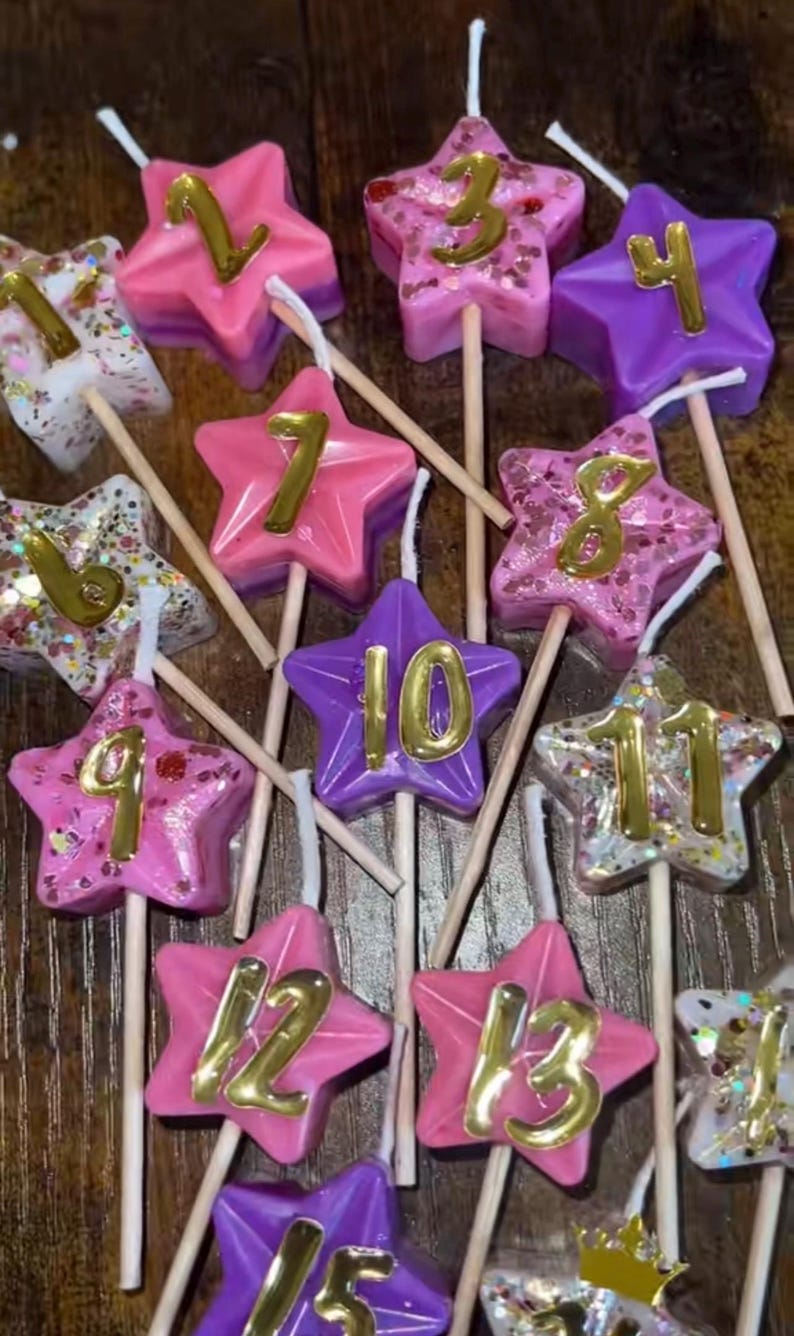 Sweet 16 Kerzen-Set - 16 Wünsche Geburtstagskerzen - Einzigartiges Sweet Sixteen Geschenk - Ästhetisches Geburtstagsdekor für Mädchen - Erinnerungsbox Bild 5