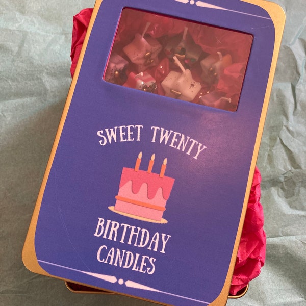 Sweet 20 candle box 16 Wishes Candle Box Gold tin Lucky duck matchbox Abby Jensen sweet twenty sweet twenty candles