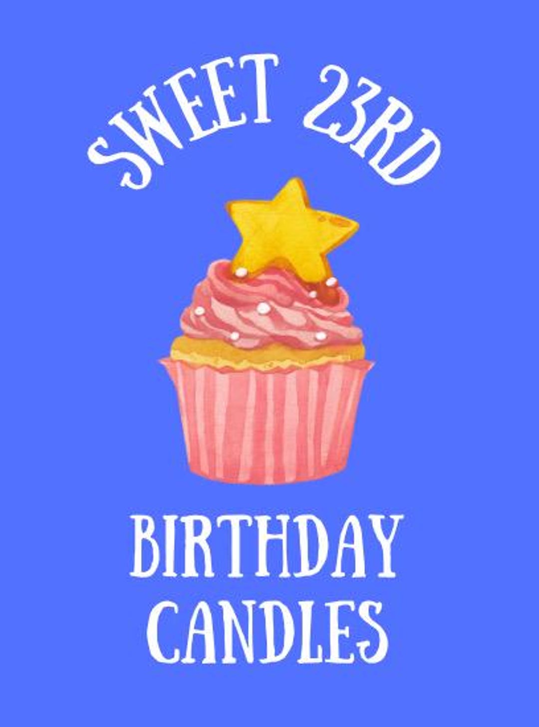 Sweet 23 Candle Box 16 Wishes Candle Box 23rd Birthday Magical Candles