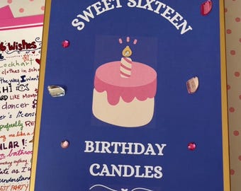 Sweet 16 Wishes Candle box w/ LuckyDuck matchbox and wishlists