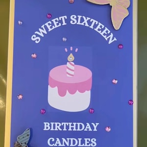 Velas de 16 deseos, velas de dulces dieciséis, velas de la película 16 deseos, caja de cerillas del pato de la suerte, velas mágicas