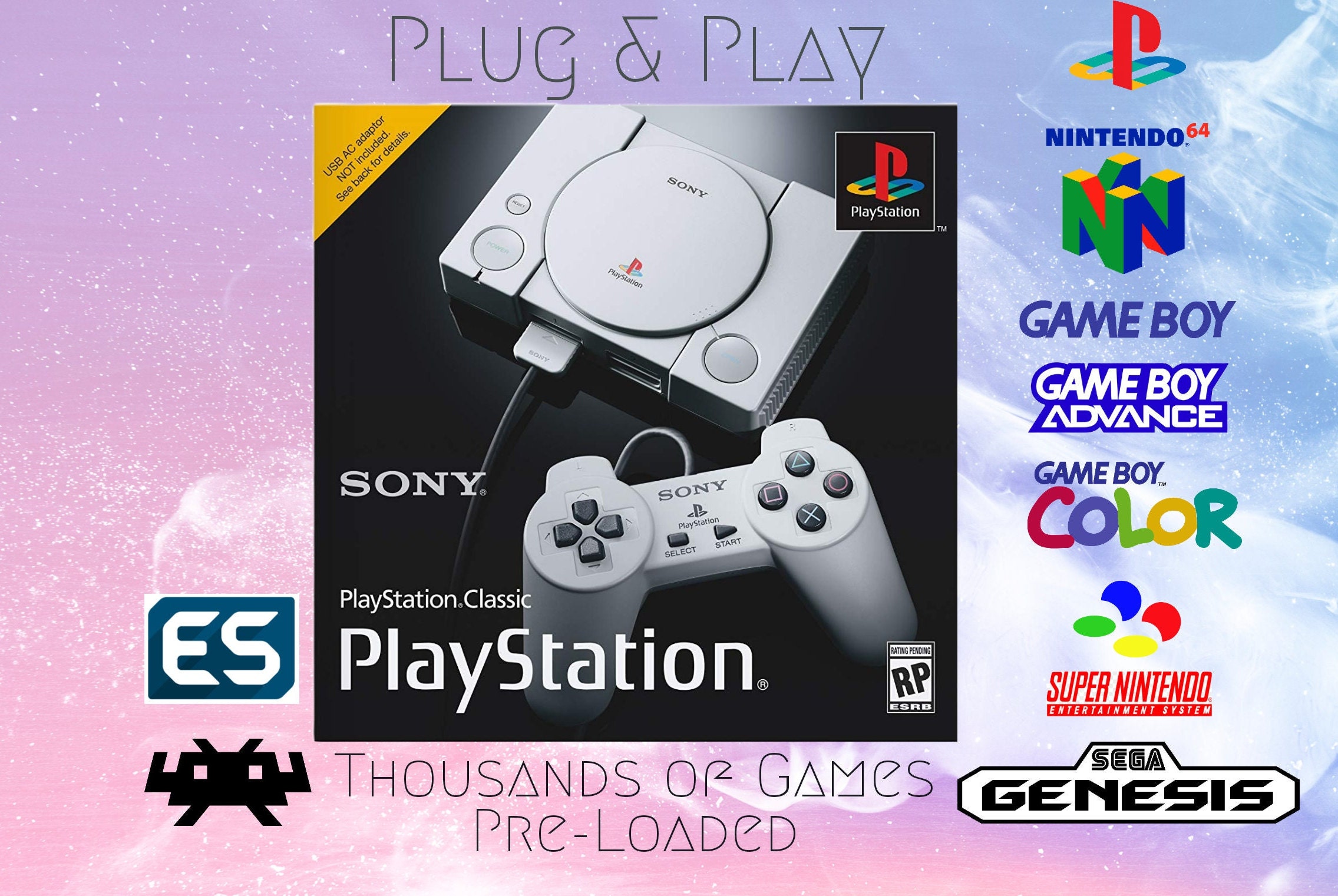 Console de Jogos Retro - PS1 - Lesate