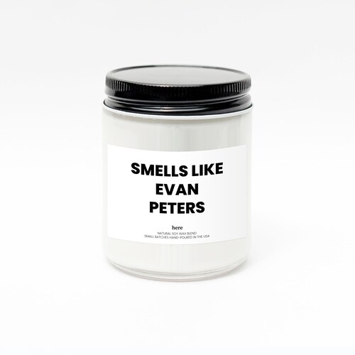 Smells Like Evan Peters Candle Pop Culture Gifts Gifts for Etsy Australia