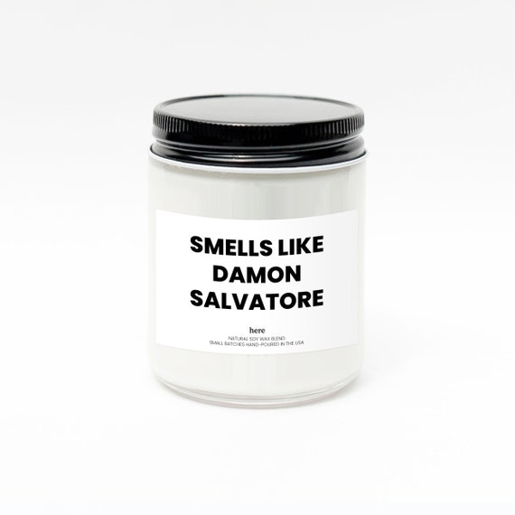 Smells Like Damon Salvatore Candle Pop Culture Gifts Funny Etsy