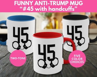 Funny Anti-Trump for Prison Mug, Political Humor Mug, Left Political Gift, Political Satire, Biden 2024 Mug, Election 2024, Birthday Mug