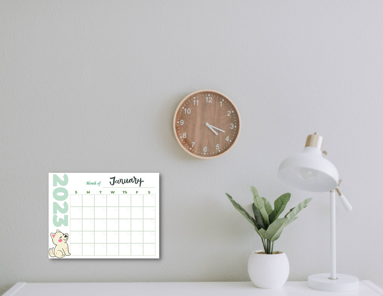 Dog Calendar Bundle 2023 2024 2025 Printable Blank Monthly Etsy