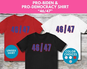 Biden 2024 Shirt, Anti-Trump Shirt, Funny Left Political Gift, Democracy Gift, Liberal Tshirt, Anti Trump Tee, Pro-Democracy, Birthday Gift