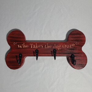 Dog Leash Hanger, Dog Clothing hanger, Dog home decor, dog bone decor, Leash Holder, Leash Holder|