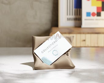 3D Printed Business Card Holder: Modern Minimalist Desk Organizer