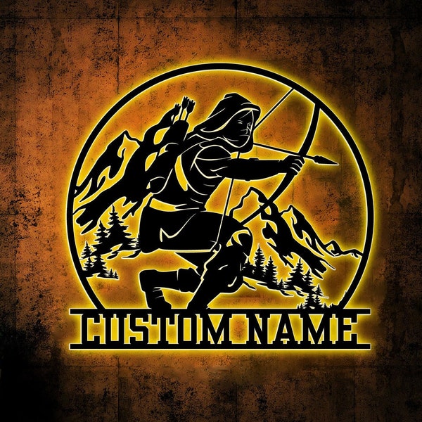 The Archer Neon Sign Etsy