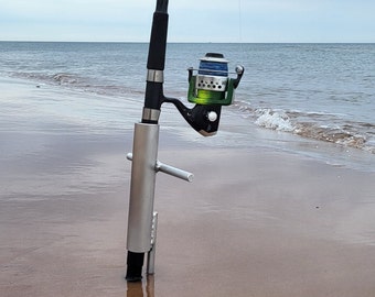 Bank Rod Holder, Aluminum Fishing Pole Holder, Ground Spike Rod Holder,  Sand Spike Rod Holder, Bass Rod Holder, Beach Spike