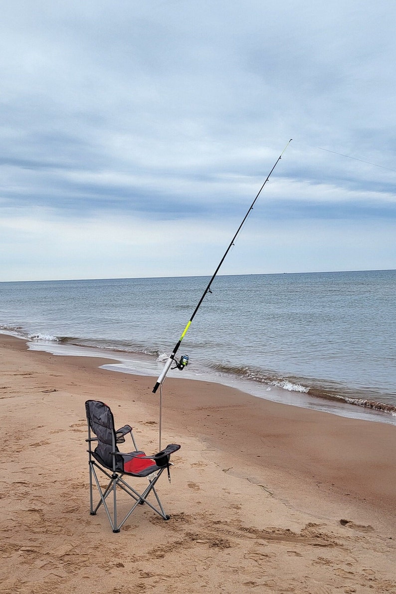 Bank Rod Holder, Aluminum Fishing Pole Holder, Ground Spike Rod Holder