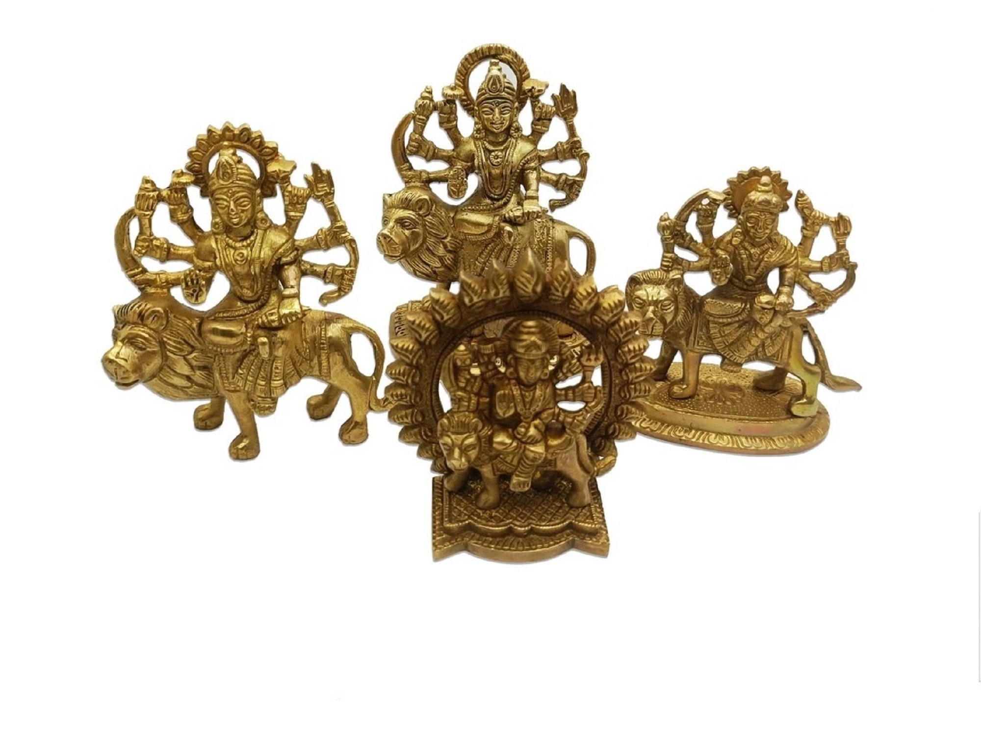 Brass Durga Maa Idol Durga Puja Gift Durga Statue Hindu Goddess of