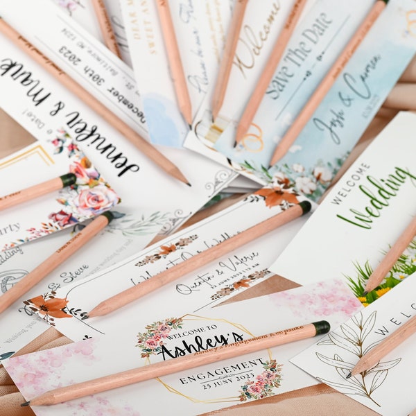 Seed Pen Wedding Favors, Eco Friendly Wedding Favors, Pine Seed Pen, Seeds Favors, Sustainable Bridal Shower Gift, Seed Pencil, Bride Favors
