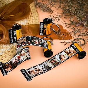Photo Film Keychain, Personalized Valentines Day Gift for Him ...