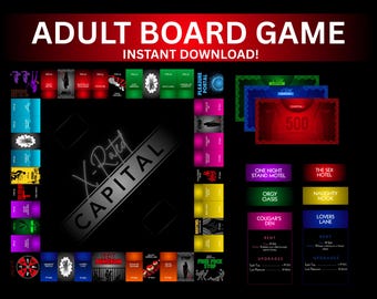 Raunchy Adult Board Game – X-Rated Capital, Couples Game Night (Digital Download)