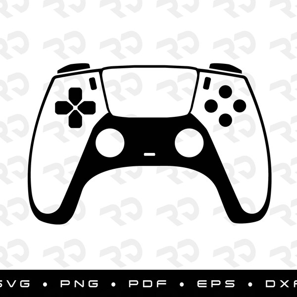 PS5, Dualsense Gamer Gaming Controller - SVG, PNG, PDF, Eps, Dxf, Cricut, Digital Download, Instant Download