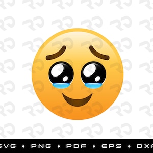 joy and love - adorable cursed emoji Sticker for Sale by Blue Pencil