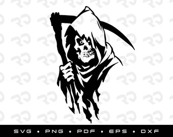 Grim Reaper SVG, PNG, PDF, Eps, Dxf, Cricut, Digital Download, Instant Download