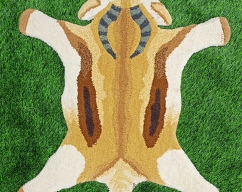 Multicolour Springbok rug 2x3 for Home décor And Gifting for Bedroom for kids and Pets And for festival and Gifting